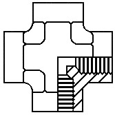 1/4" FPT  Female Pipe Cross