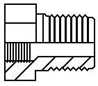 1/2" MPT x 1/4" FPT  Pipe Thread Reducer